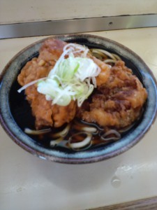 【Eating】Fried chicken soba