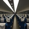 Where is the best place to leave my suitcase on the Shinkansen?